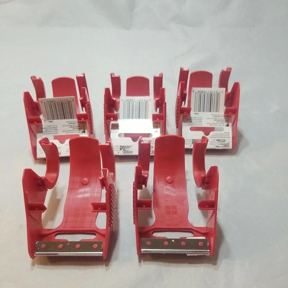 5 Pack Scotch Shipping Dispenser Only (N0 TAPE) Heavy Duty, 1.88in X 22.2 yd NOB